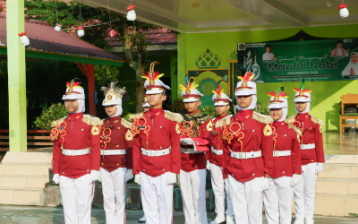 Polisi Cilik MIN 2 Lampung Barat Jadi Petugas Upacara Peringatan Hari Kesaktian Pancasila Tahun 2026